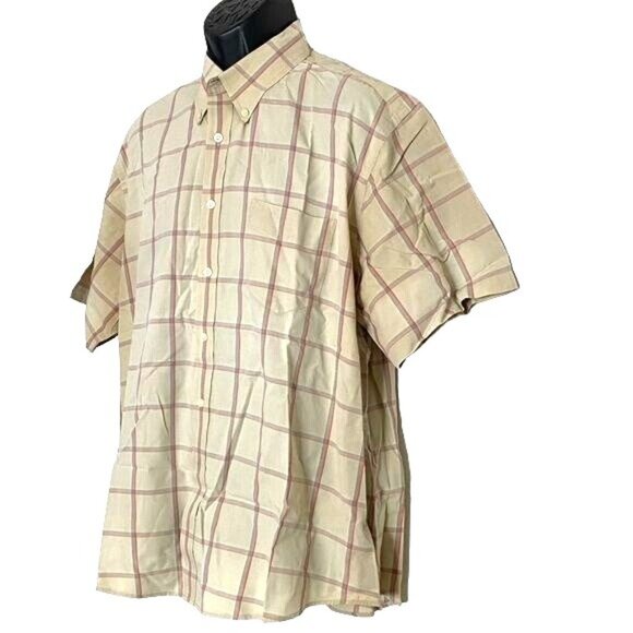 Mens Dockers Button Down Short Sleeve Shirt SZ XXL - Picture 2 of 10